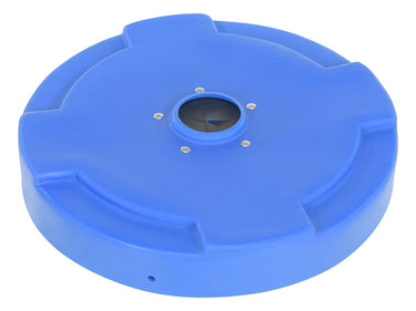 DRUM RECYC LID FLAP 55 GAL(CLOSED)BLUE